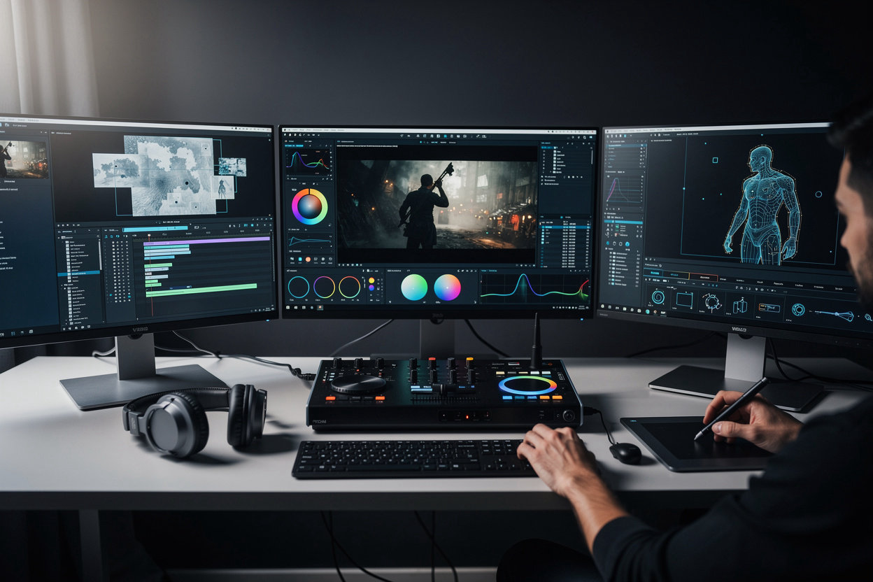 Vfx edit professional VFX editing services including compositing, motion graphics, and color grading for Dallas film and TV productions